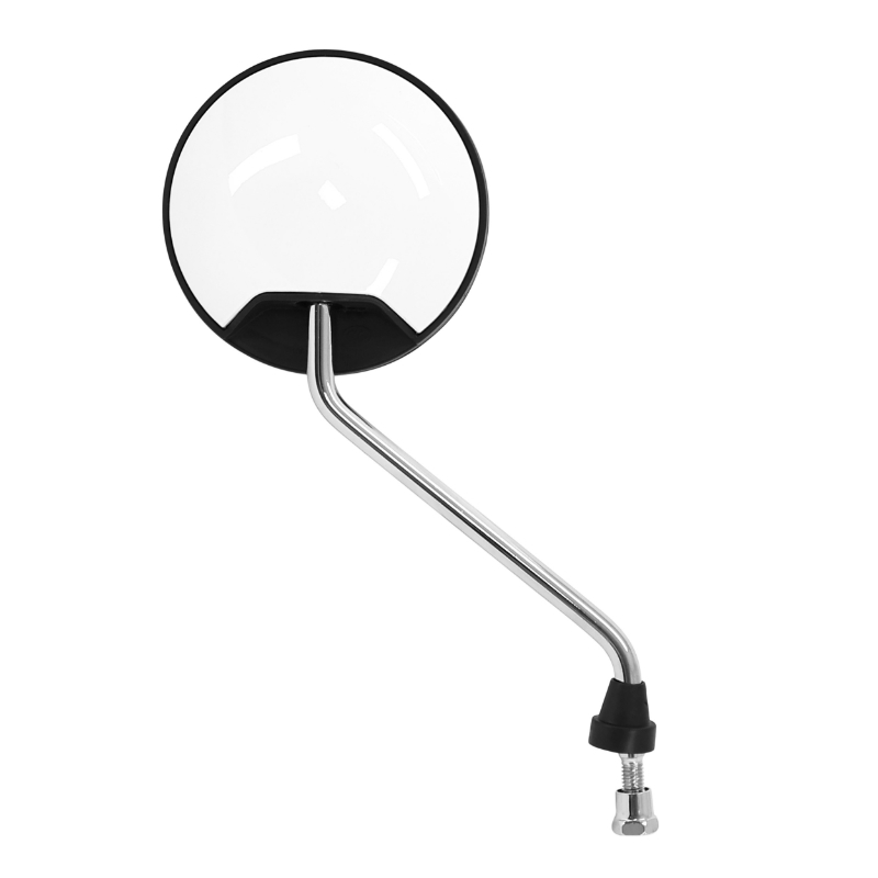 Rétroviseur P2R SCOOT ROND BLANC REVERSIBLE TIGE DIAM 8 CHROME