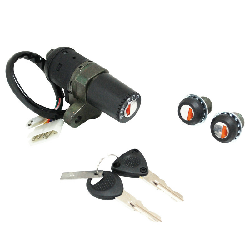 Neiman P2R CONTACTEUR A CLE 50 A BOITE ADAPTABLE DERBI 50 SENDA-GILERA 50 SMT 2003+2006 (4 FILS) (AVEC SERRURE DE SELLE) -P2R-