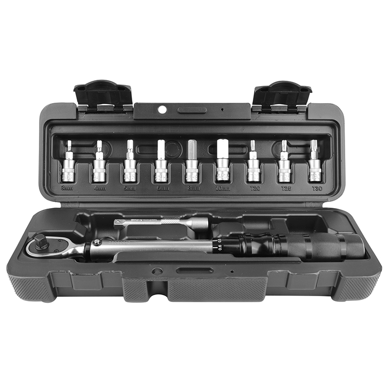 Clé dynamométrique P2R CLE DYNAMOMETRIQUE 1 - 4 SERRAGE 2 A 25 Nm ALLEN DIAM 3 10 mm TORX T20 - 25 30 RALLONGE LIVREE DANS UNE MALETTE