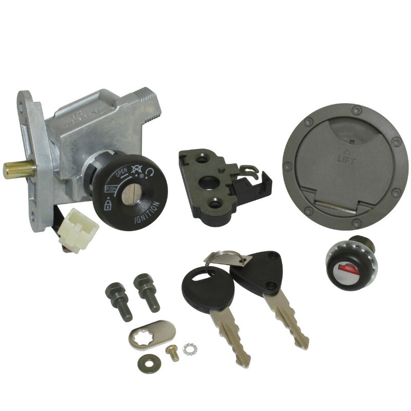Neiman P2R CONTACTEUR A CLE SCOOT ADAPTABLE MBK 50 NITRO 2003+-YAMAHA 50 AEROX 2003+ (3 FILS) (AVEC SERRURE DE SELLE + BOUCHON ESSENCE) -QU