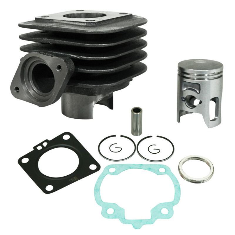 Kit cylindre-piston P2R CYLINDRE SCOOT ADAPTABLE KYMCO 50 DINK 2T, SUPER 8 2T, TOP BOY 2T, VITALITY 2T, VITALITY FR 2012+ (DIAM 39mm) (ADMISSION DANS CA