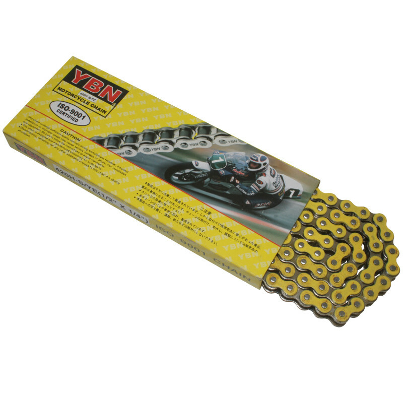 Chaîne P2R ON ROAD 420 YBN RENFORCE JAUNE 134