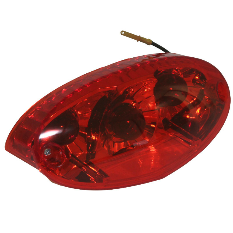 Feux arrière P2R FEU ARRIERE SCOOT ADAPTABLE PEUGEOT 50 LUDIX ROUGE -P2R-