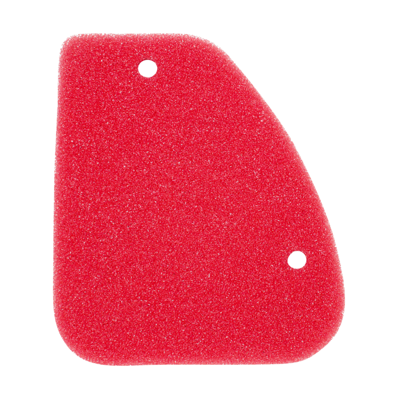Filtre à air P2R MOUSSE FILTRE A AIR SCOOT ADAPTABLE PEUGEOT 50 TKR, TREKKER, SPEEDFIGHT, VIVACITY, ELYSEO, ELYSTAR, LOOXOR, BUXY (ROUGE) DOUBLE