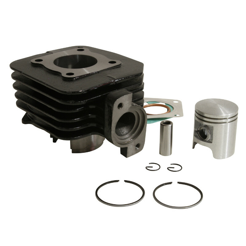 Kit cylindre-piston P2R CYLINDRE SCOOT ADAPTABLE PEUGEOT 50 LUDIX ONE-TREND-SNAKE-CLASSIC, VIVACITY 2T 2008+, KISBEE 2T 2013+, CITYSTAR -P2R FONTE PREMI