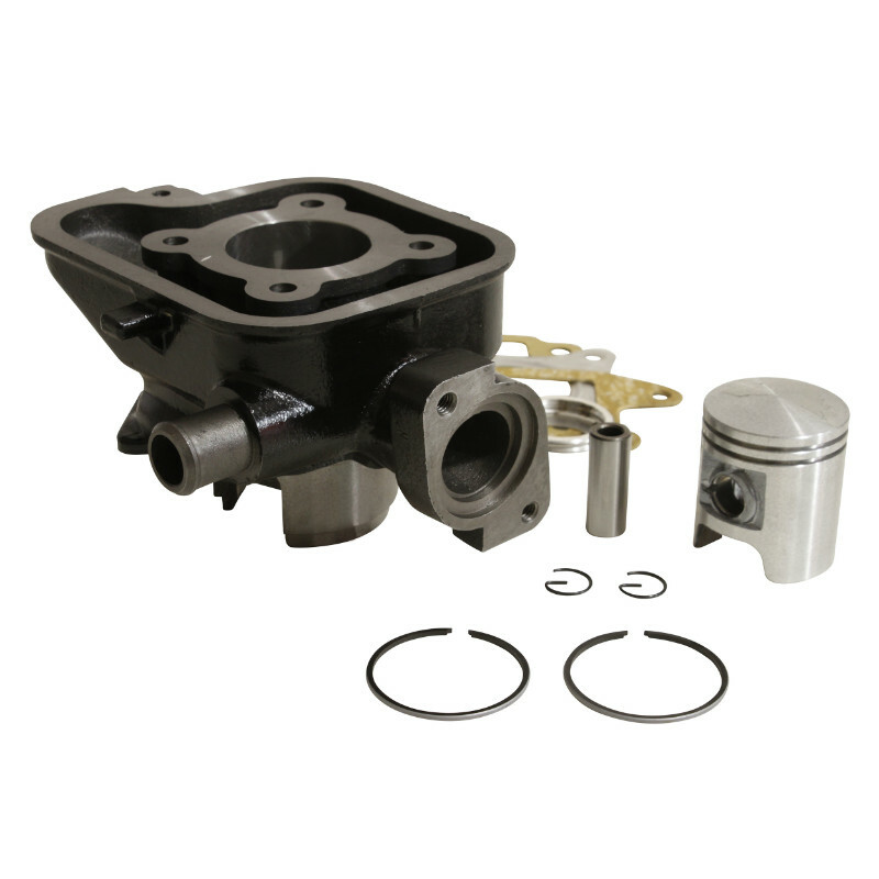 Kit cylindre-piston P2R CYLINDRE SCOOT ADAPTABLE PEUGEOT 50 LUDIX BLASTER, SPEEDFIGHT 3, JET FORCE -P2R FONTE PREMIUM-