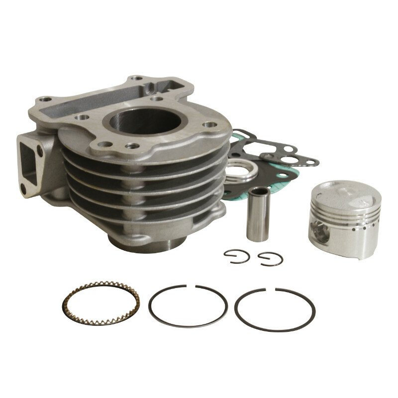 Kit cylindre-piston P2R CYLINDRE SCOOT ADAPTABLE SCOOT 50 CHINOIS 4T GY6,139QMB-PEUGEOT V-CLIC 4T-SYM 50 ORBIT 4T-BAOTIAN 50 BT49QT 4T-KYMCO 50 AGILITY