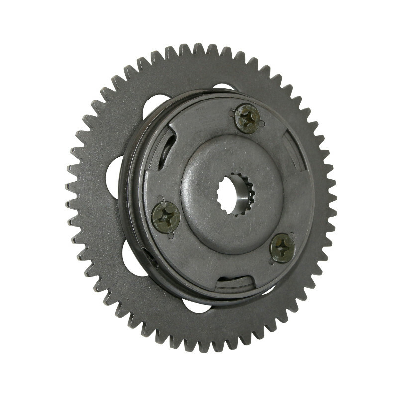 Roue libre de démarreur P2R ROUE LIBRE DE DEMARREUR MAXISCOOTER ADAPTABLE YAMAHA 125 MAJESTY, 125 MAXSTER, 125 TEOS - MBK 125 SKYLINER, 125 DOODO, 125 THUND