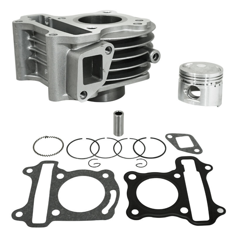 Kit cylindre-piston P2R CYLINDRE SCOOT ADAPTABLE SCOOT 50 CHINOIS 4T GY6,139QMB-BAOTIAN 50 BT49QT 4T-KYMCO 50 AGILITY 4T-PEUGEOT 50 V-CLIC 4T-SYM 50 ORB