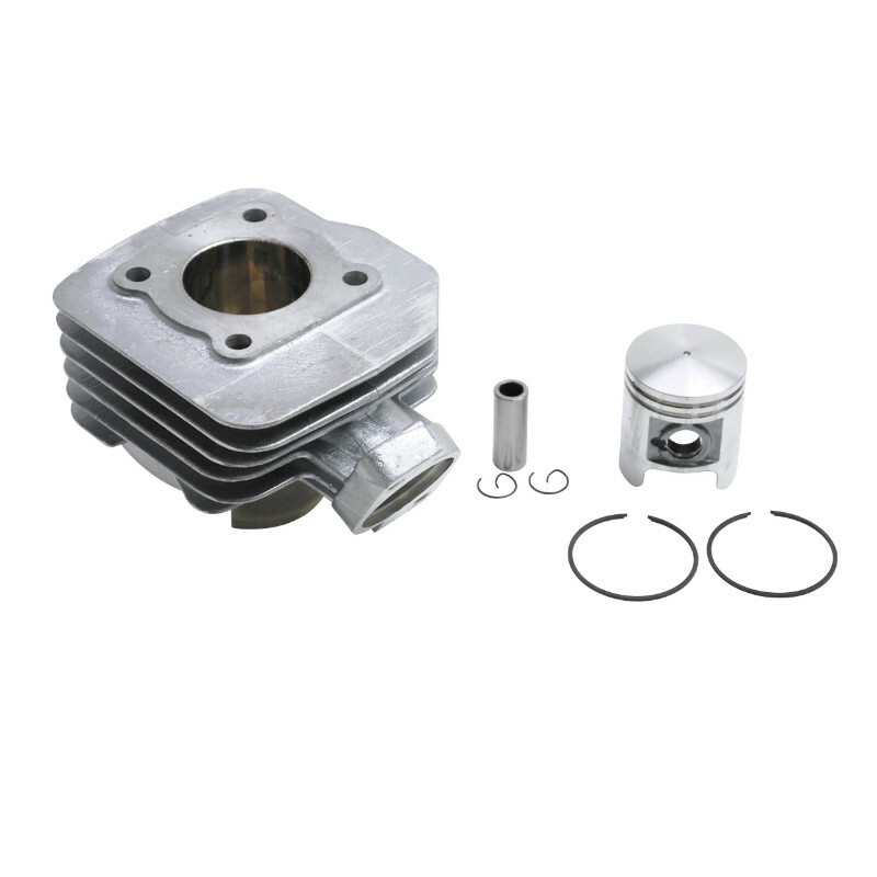 Kit cylindre-piston P2R CYLINDRE SCOOT ADAPTABLE PEUGEOT 50 TKR, TREKKER, SPEEDFIGHT AIR, VIVACITY, BUXY, SQUAB, ZENITH, ELYSEO, ELYSTAR -P2R ALU NIKASI