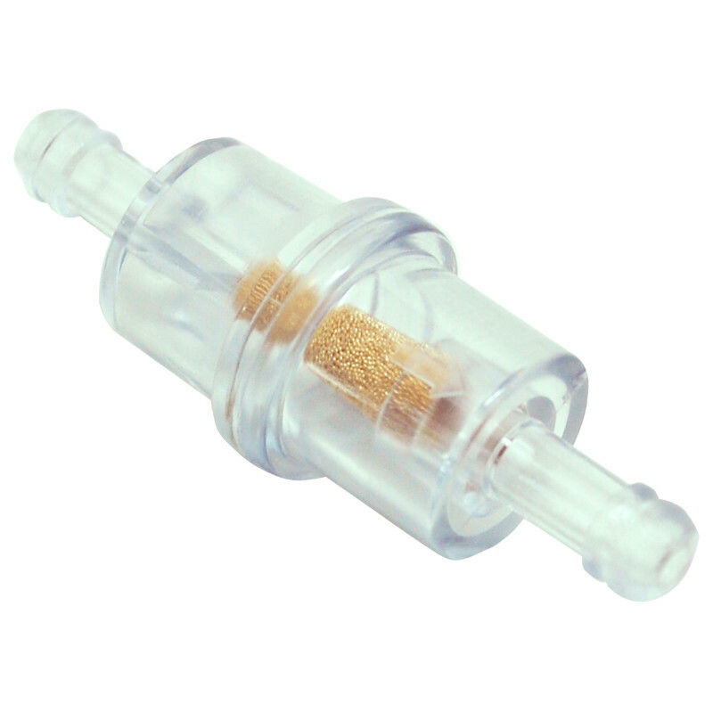 Filtre à essence P2R CYLINDRIQUE PLASTIQUE TRANSPARENT DIAM 6 mm