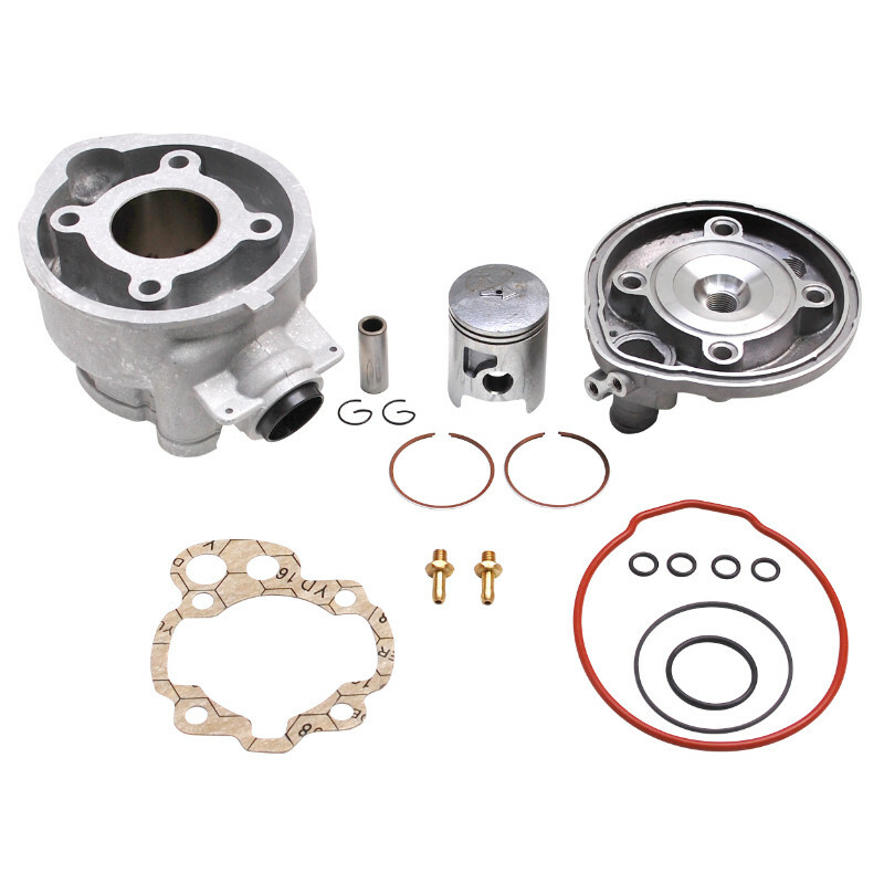 Kit cylindre-piston P2R HAUT MOTEUR 50 A BOITE ADAPTABLE MINARELLI 50 AM6-MBK 50 X-POWER, X-LIMIT-YAMAHA 50 TZR, DTR-PEUGEOT 50 XPS-RIEJU 50 RS1-BETA 50