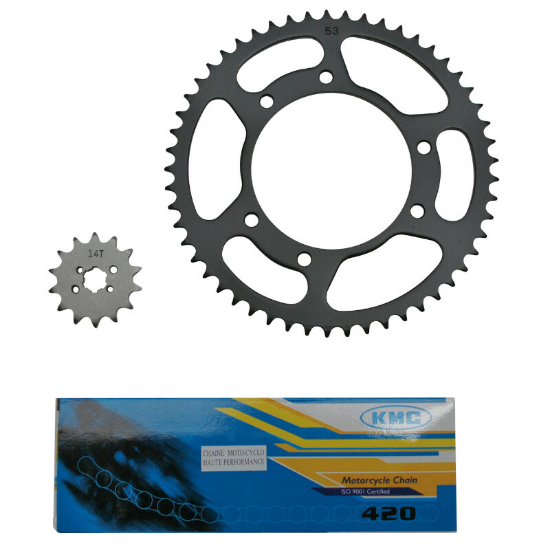 Kit chaine P2R 14X53 ALESAGE 105mm DEMULTIPLICATION ORIGINE