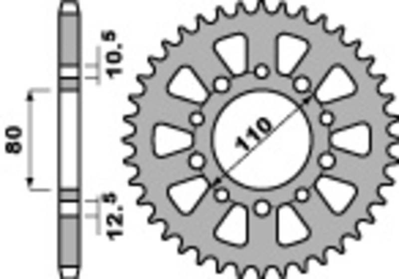 Couronne PBR acier C45 standard 334S - 530