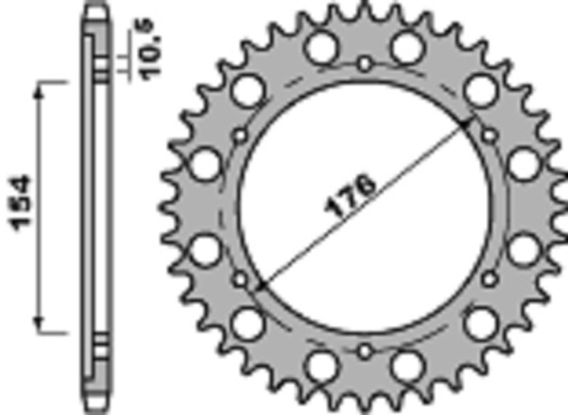 Couronne PBR acier C45 standard 4434 - 530