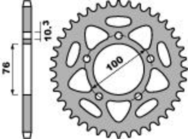 Couronne PBR aluminium Ultra-Light 4456 - 525