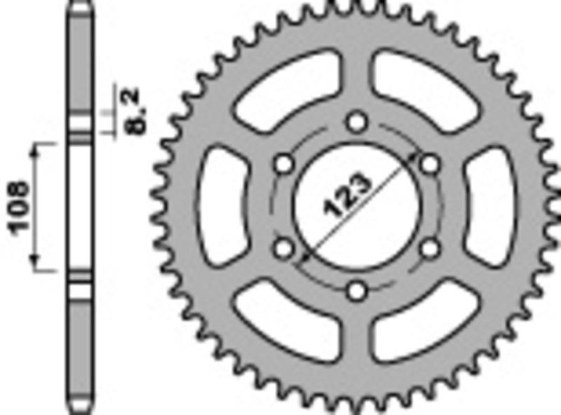 Couronne PBR acier C45 standard 4607 - 428