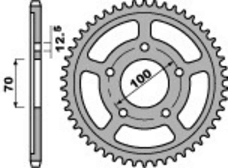 Couronne PBR acier C45 standard 4646 - 525