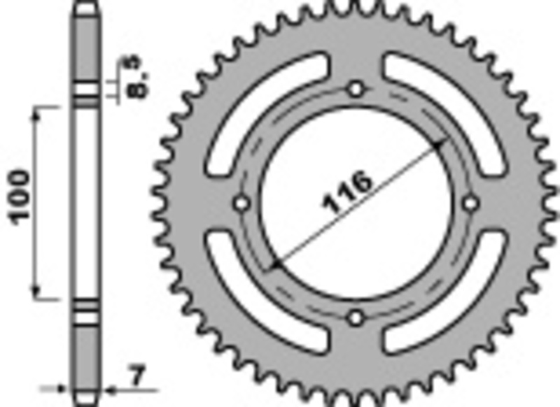 Couronne PBR acier C45 standard 467M - 428