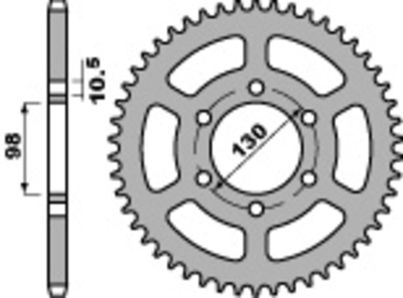 Couronne PBR acier C45 standard 483 - 630