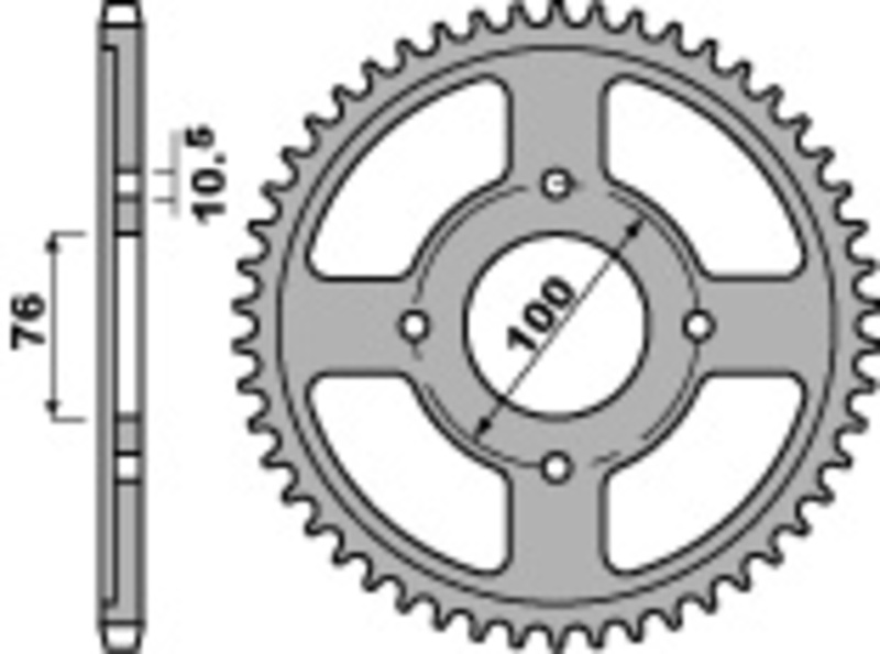 Couronne PBR acier C45 standard 817 - 530