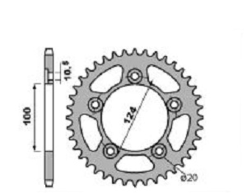 Couronne PBR acier C45 standard 4444 - 520