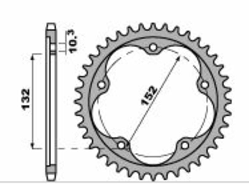 Couronne PBR acier C45 standard 4464 - 520