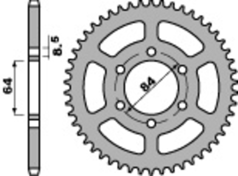 Couronne PBR acier C45 standard 809 - 428