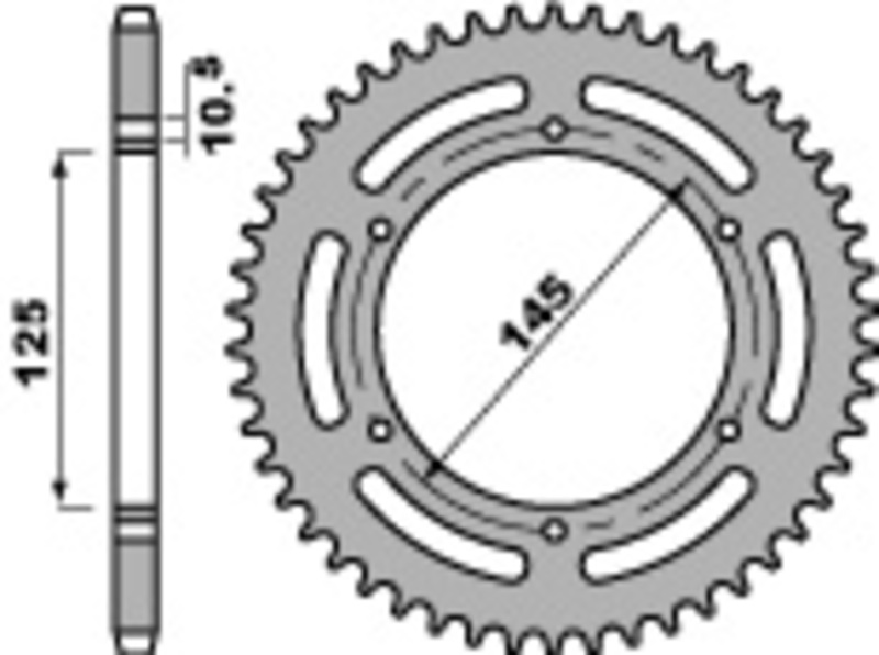 Couronne PBR acier C45 standard 866 - 520