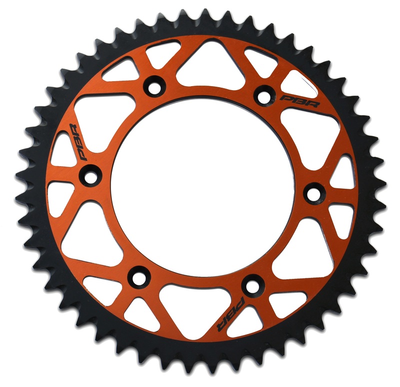 Couronne PBR Twin Color aluminium ultra-light anti-boue anodisé dur 899 - 520