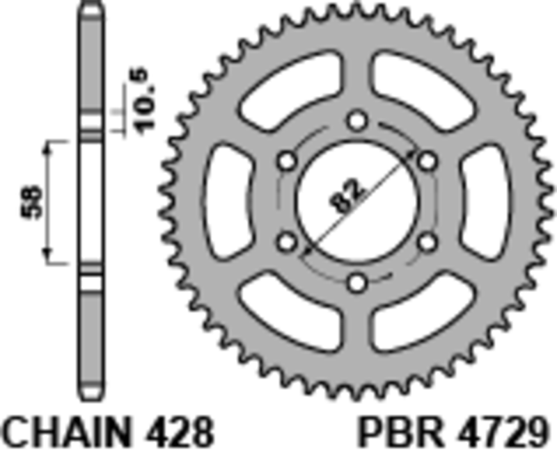Couronne PBR acier standard 4729 - 428