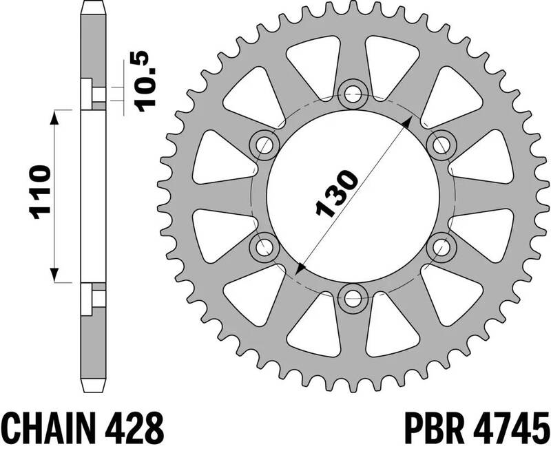 Couronne PBR acier C45 standard 4745 - 428