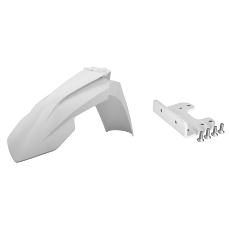 Garde boue Polisport restylé blanc avec adaptateur