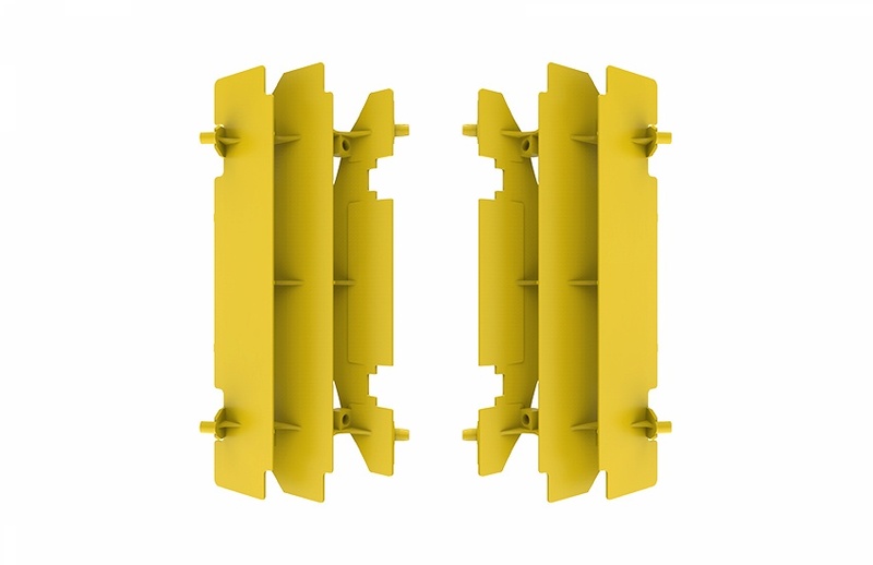 Protection de radiateur Polisport jaune
