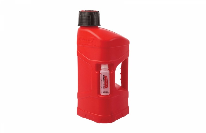 Jerrican Polisport ProOctane 10L remplissage rapide rouge + melangeur 100ml