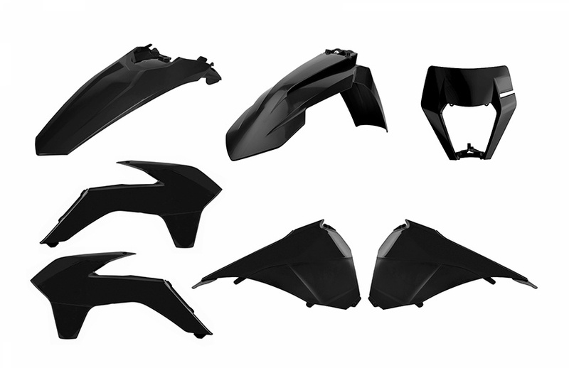 Kit plastiques Polisport Enduro Restyle noir