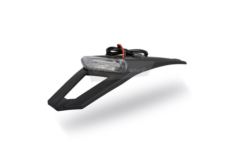 Extension de garde-boue Polisport AR avec feu LED noir