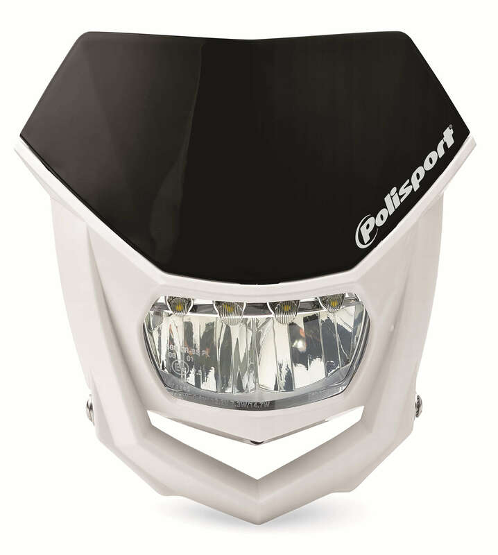 Plaque phare Polisport Halo LED noir/blanc
