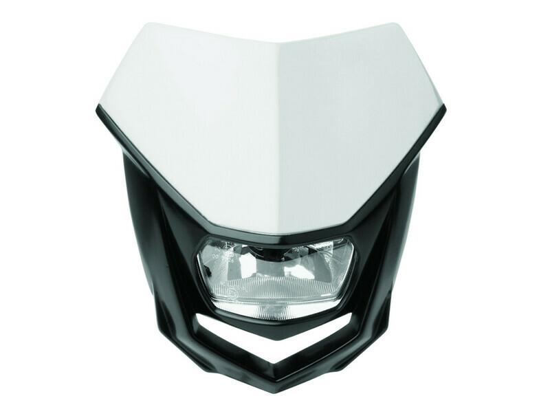 Plaque phare Polisport Halo blanc noir
