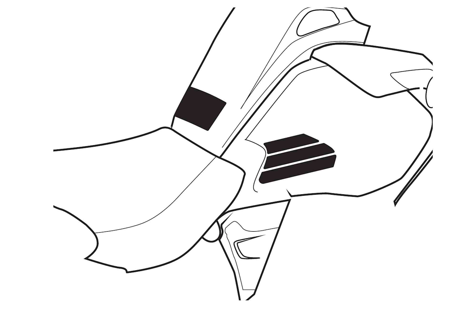 Grip de réservoir Puig Specifique Apparence carbone