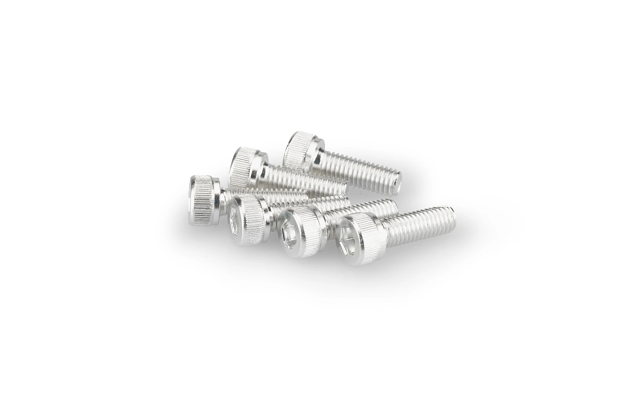 Kit Visserie Carénage Puig En Aluminium Anodisé Argent Blister 6 vis allen M5x15mm