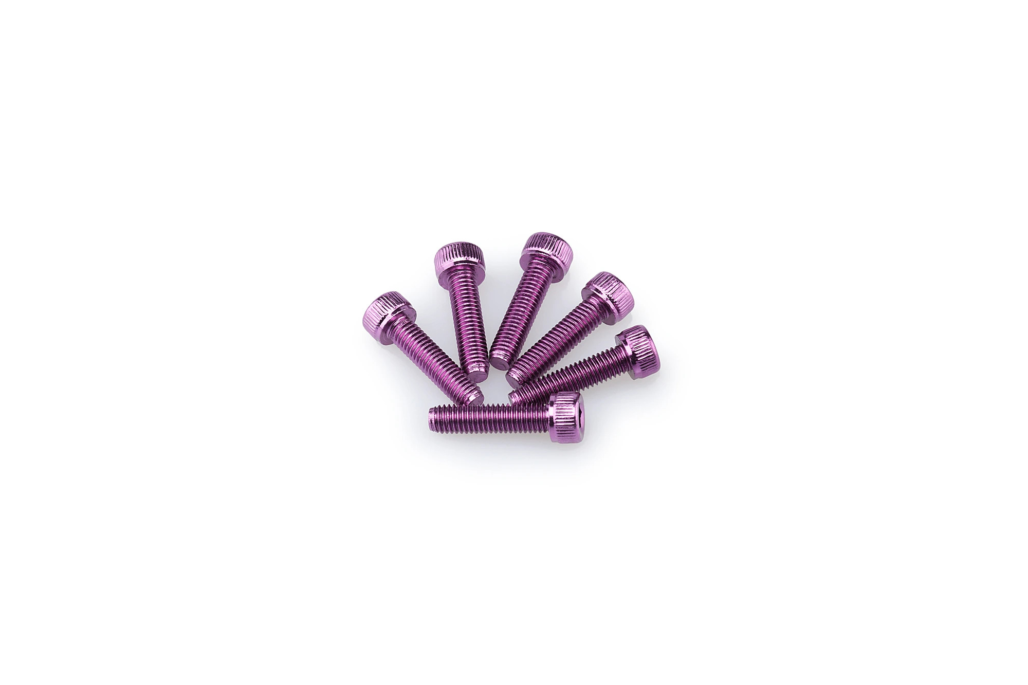 Kit Visserie Carénage Puig En Aluminium Anodisé Violet Blister 6 vis allen M5x20mm