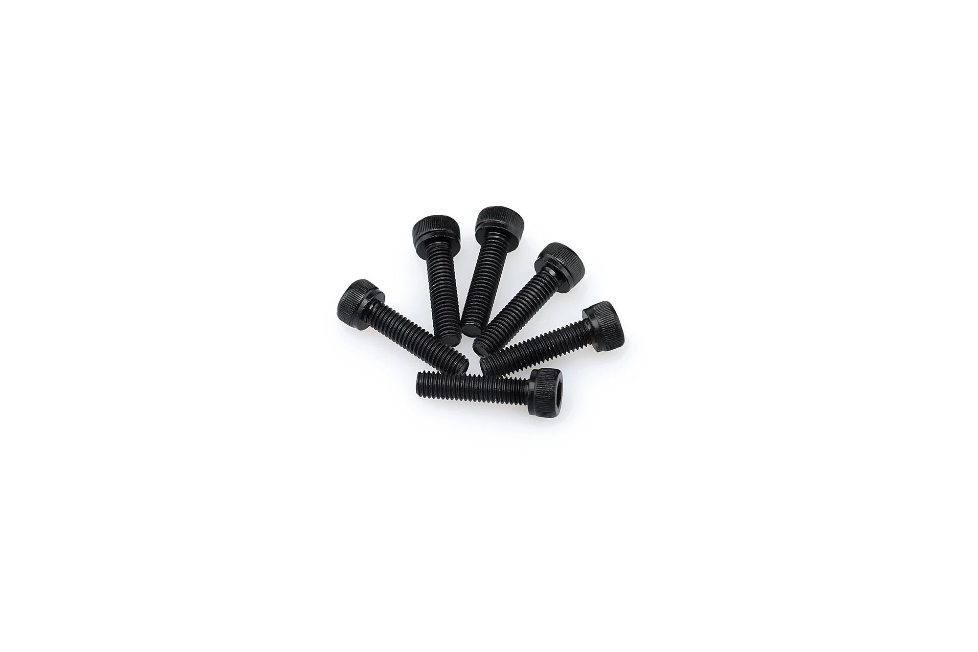 Kit Visserie Carénage Puig En Aluminium Anodisé Noire Blister 6 vis allen M5x20mm
