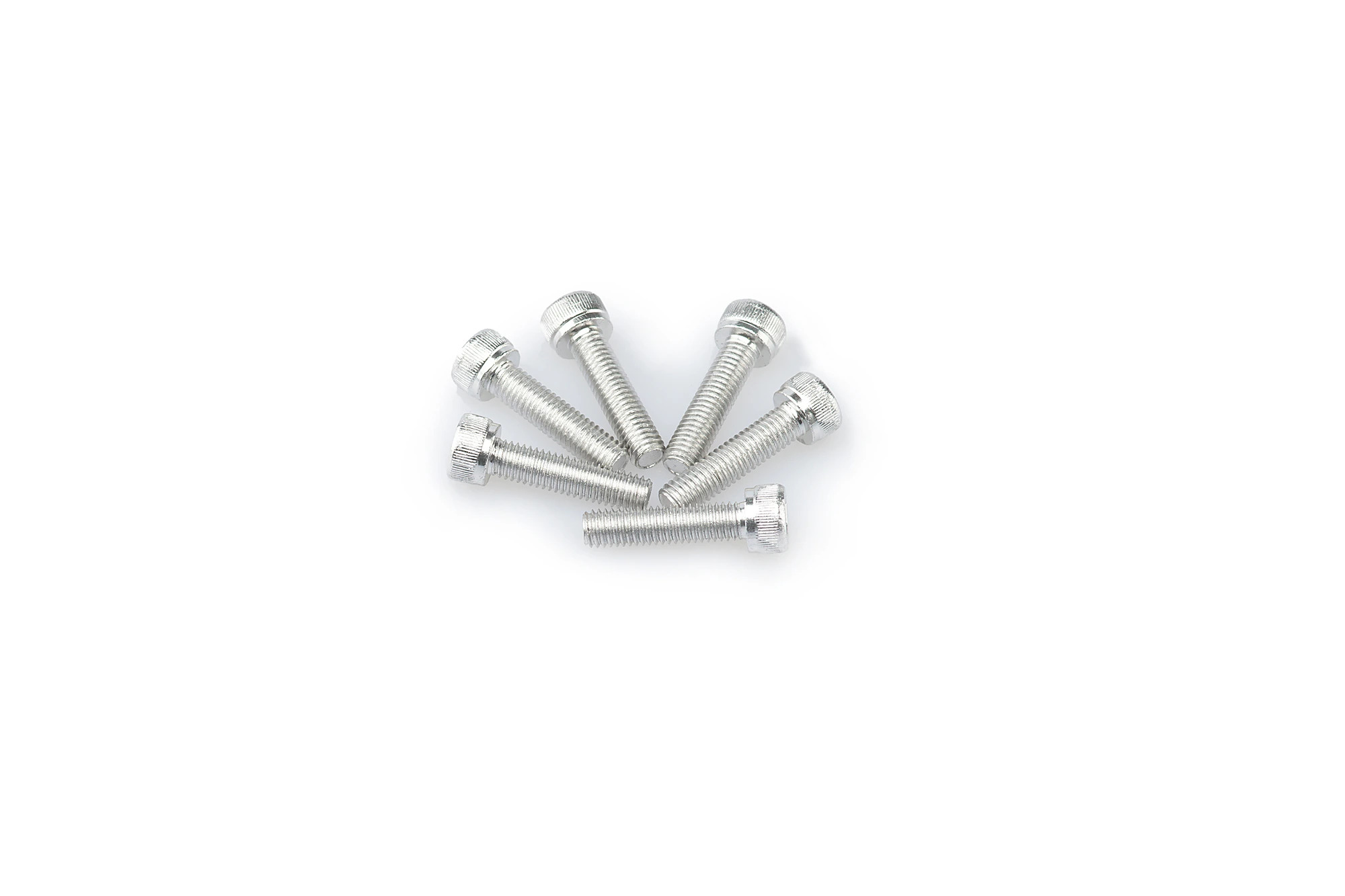 Kit Visserie Carénage Puig En Aluminium Anodisé Argent Blister 6 vis allen M5x20mm
