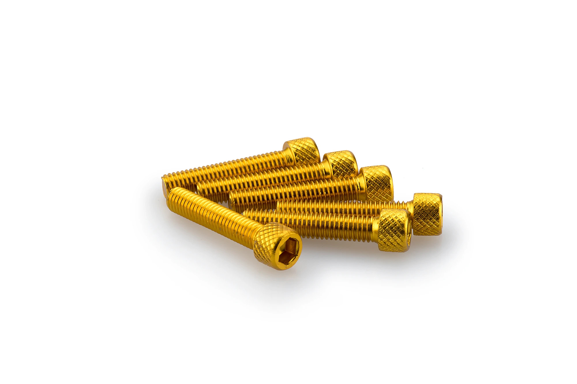 Kit Visserie Carénage Puig En Aluminium Anodisé Jaune Blister 6 vis allen M6x30mm