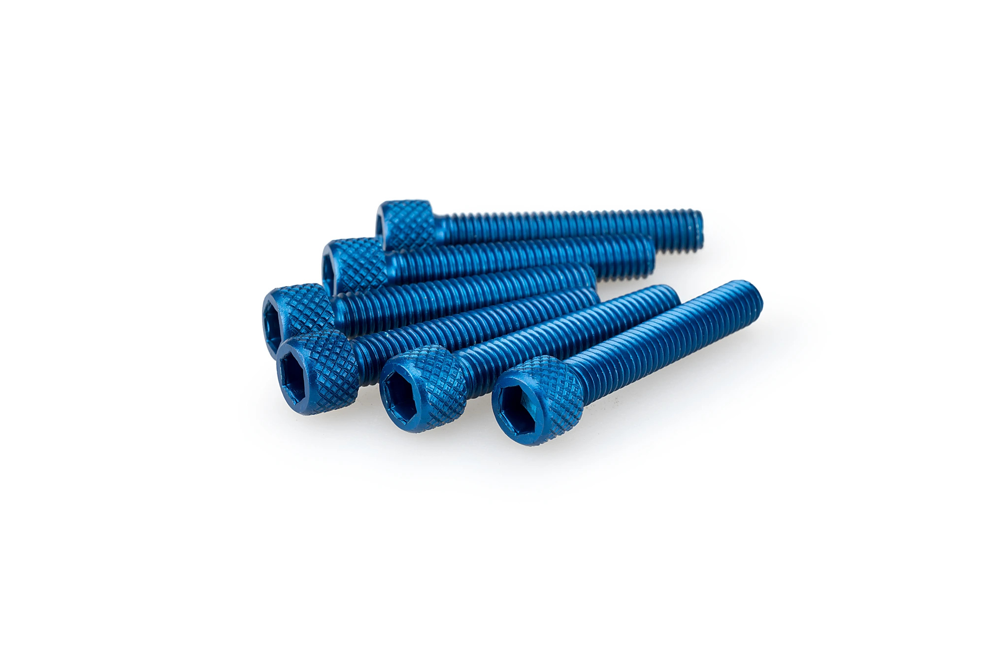 Kit Visserie Carénage Puig En Aluminium Anodisé Bleu Blister 6 vis allen M6x35mm