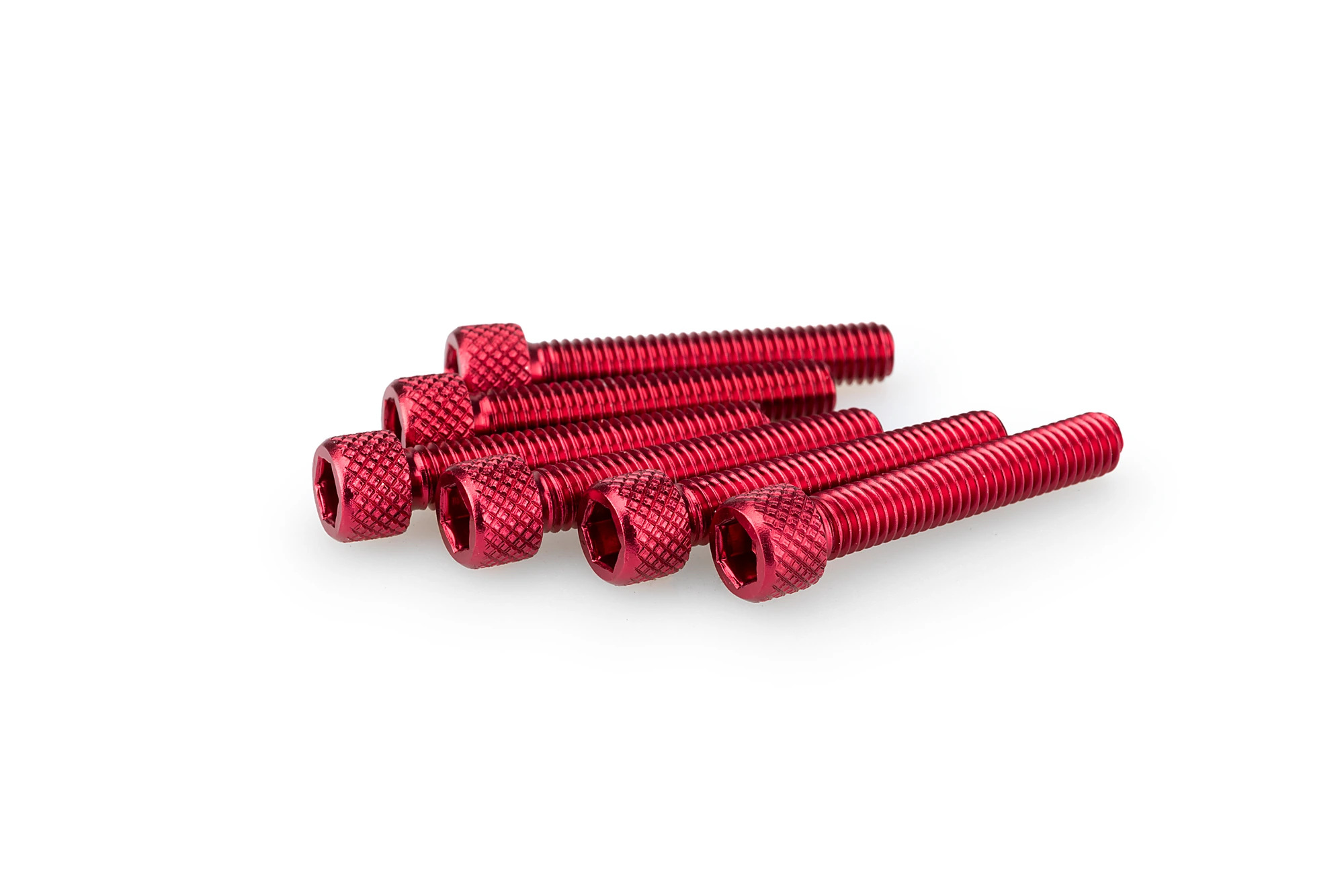 Kit Visserie Carénage Puig En Aluminium Anodisé Rouge Blister 6 vis allen M6x35mm