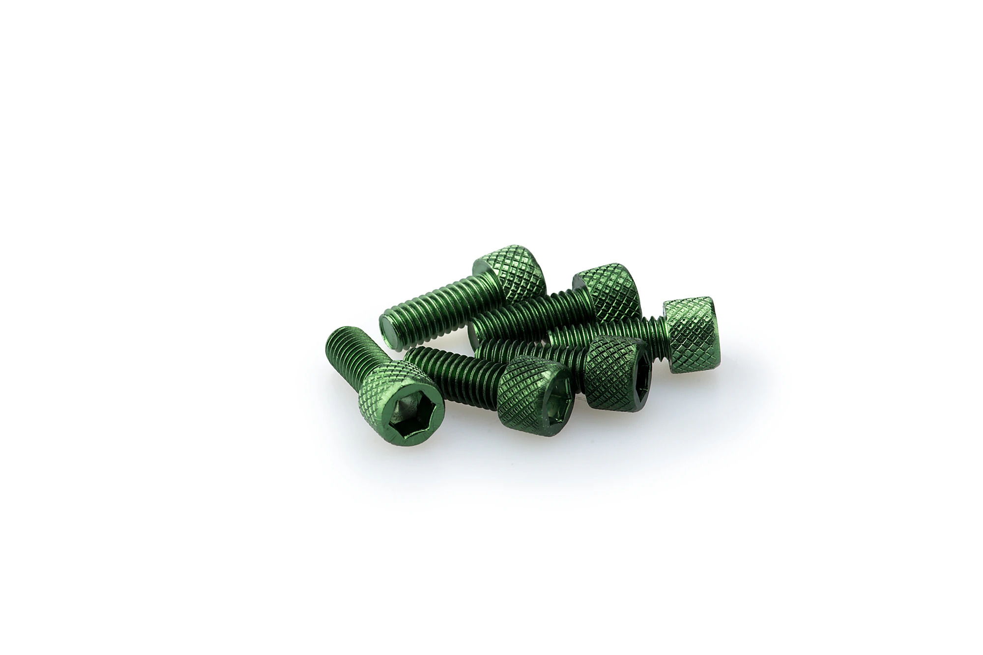 Kit Visserie Carénage Puig En Aluminium Anodisé Vert Blister 6 vis allen M6x15mm