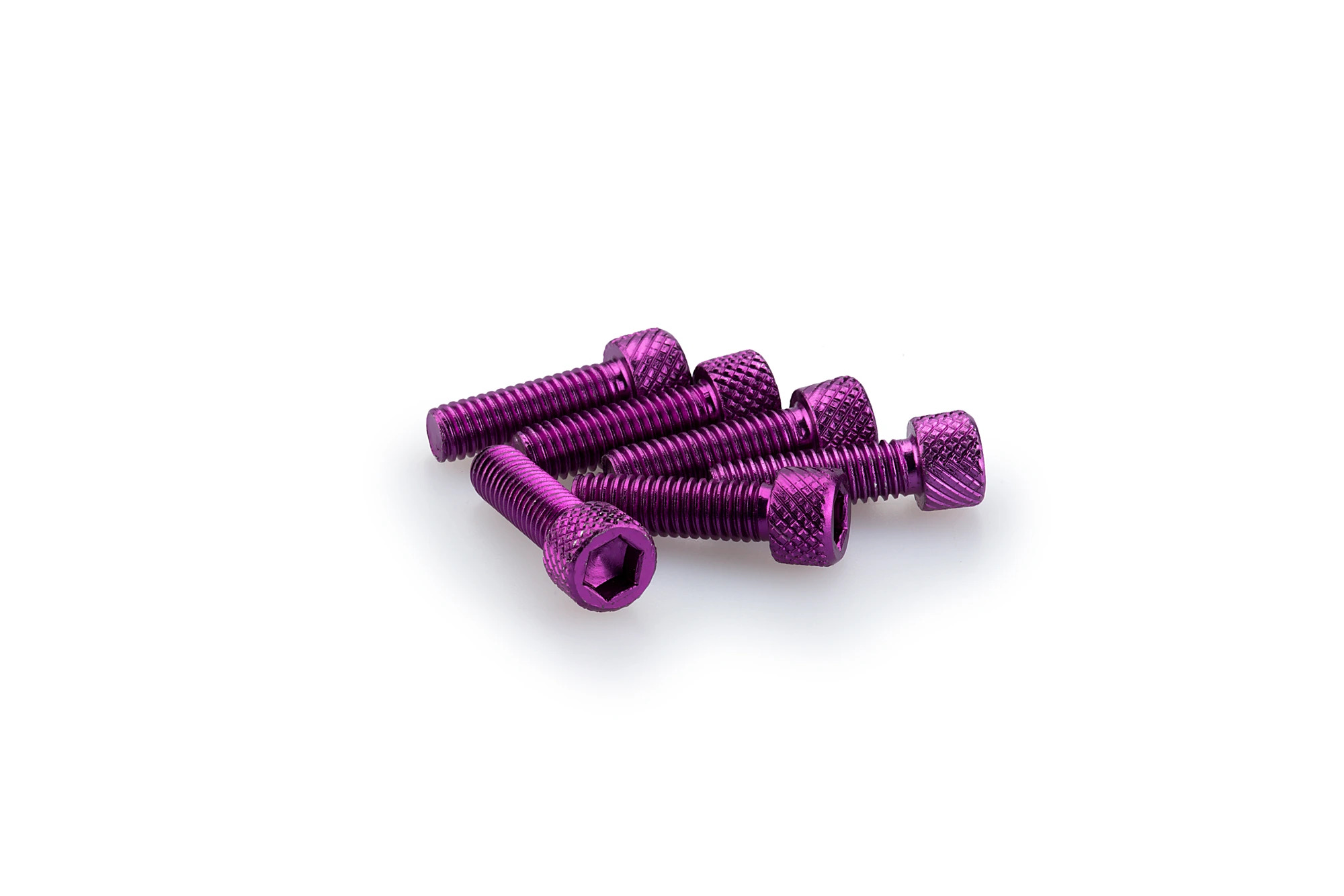 Kit Visserie Carénage Puig En Aluminium Anodisé Violet Blister 6 vis allen M6x20mm