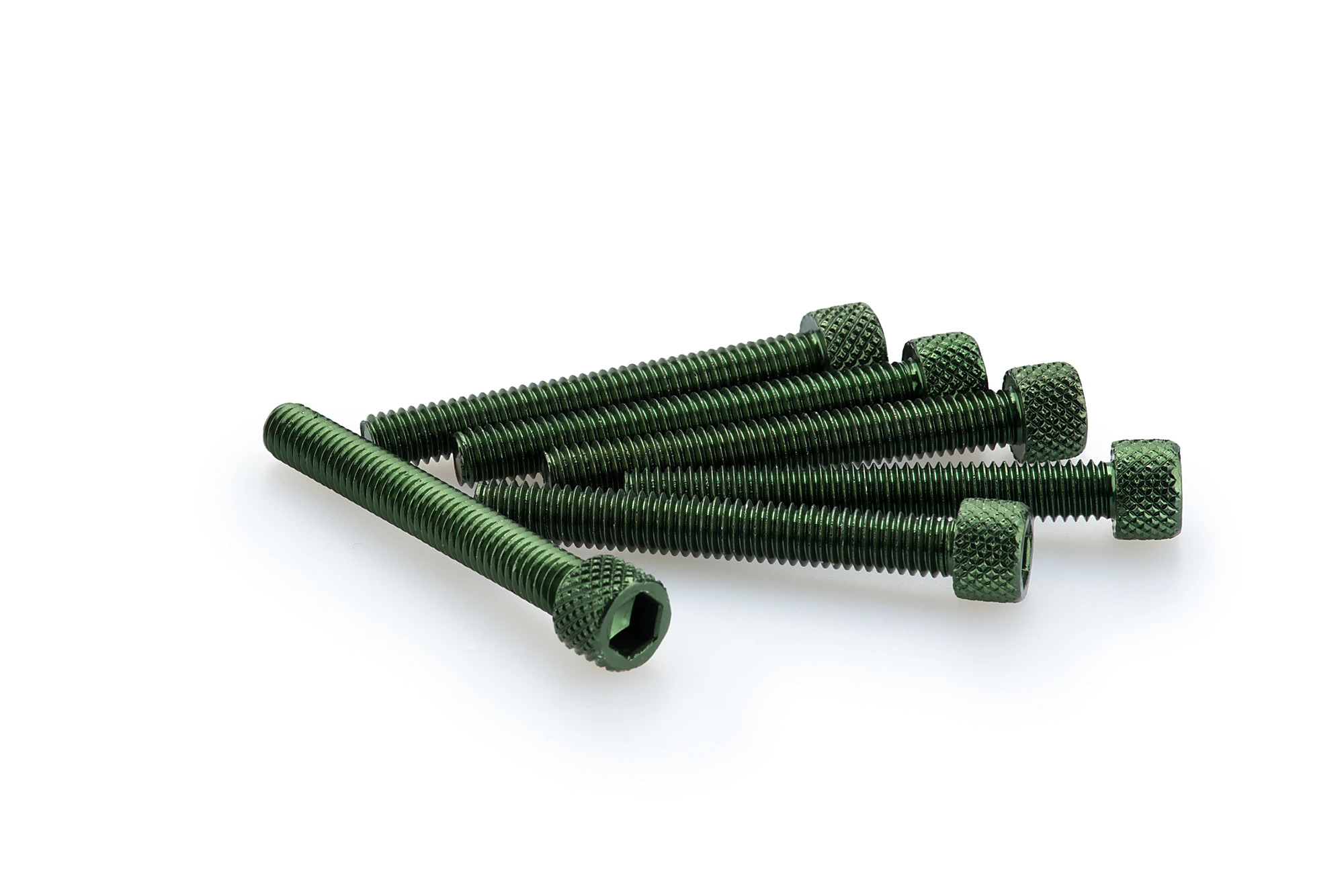 Kit Visserie Carénage Puig En Aluminium Anodisé Vert Blister 6 vis allen M6x45mm